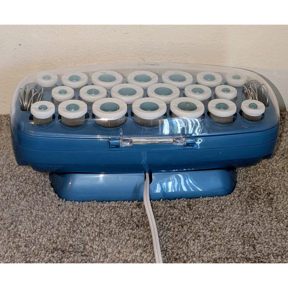 BaBylissPRO Nano Titanium 20 Roller Professional Hot Roller Hair Setter Blue - Picture 8 of 10